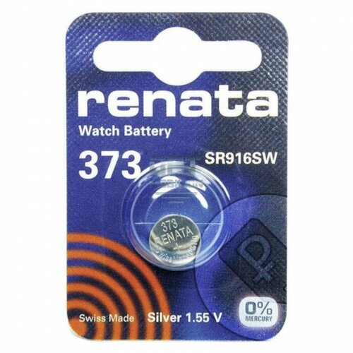 Элемент питания Renata 373 BL1 Silver Oxide 155V цена за 1 батарейку 578₽