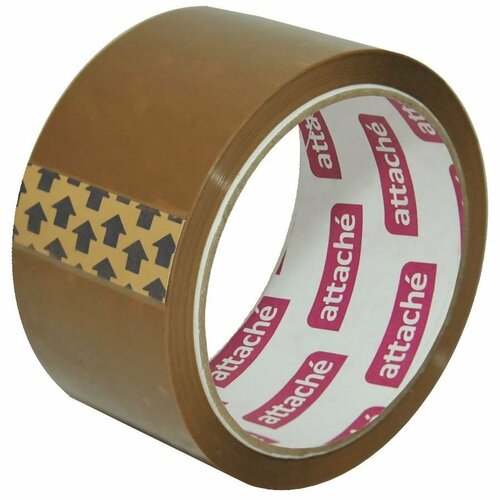 Клейкая лента упаковочная ATTACHE 50мм x 50м 40мкм коричневая 81₽
