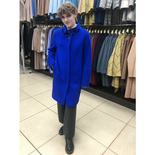 Пальто, размер 44, синий