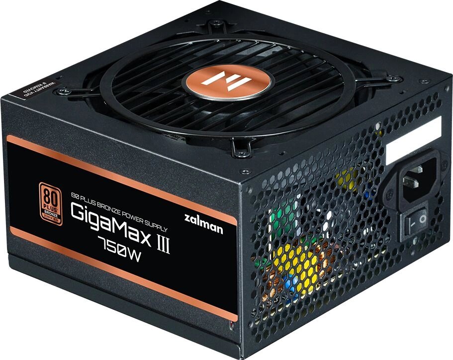 Блок питания Zalman ATX 750W ZM750-GV3 Gen.5 80+ bronze (20+4pin) APFC 120mm fan 6xSATA RTL