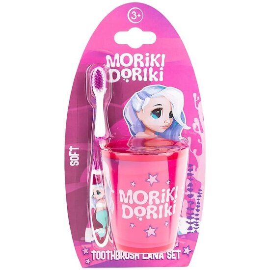 Набор детский для чистки зубов Moriki Doriki Lana (стакан + зубная щетка)