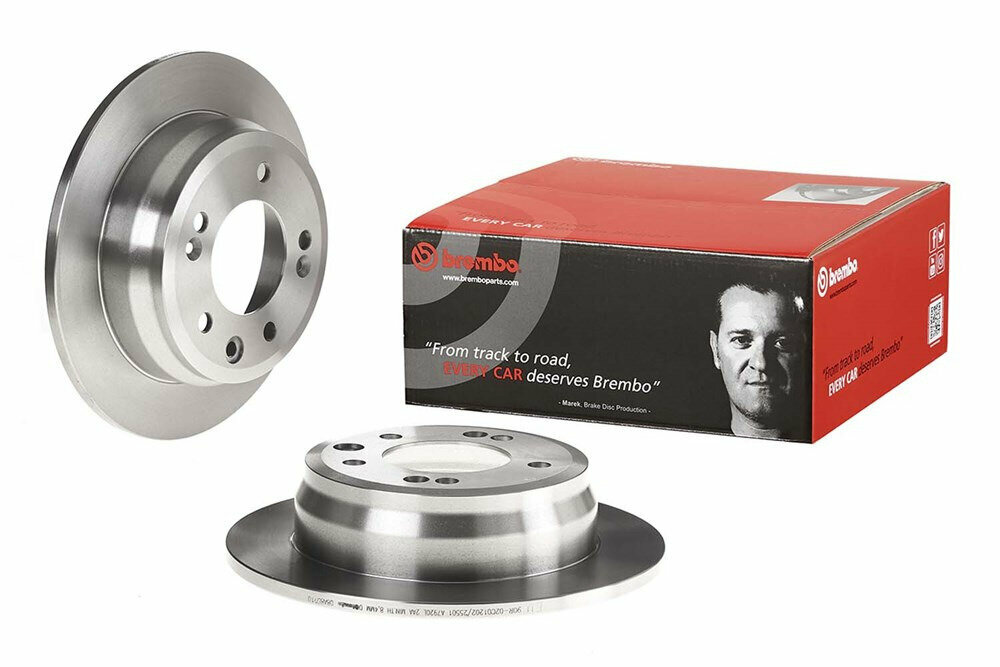 Диск тормозной задний BREMBO 08. A869.10 (цена за 1шт) HYUNDAI KIA