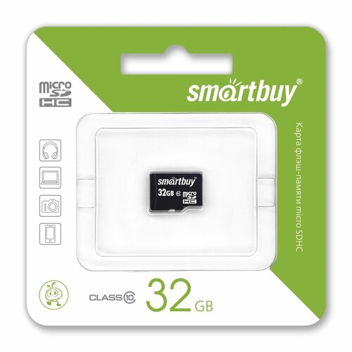 MicroSD 32Gb Class 10 (без адаптера) Smartbuy UHS-1