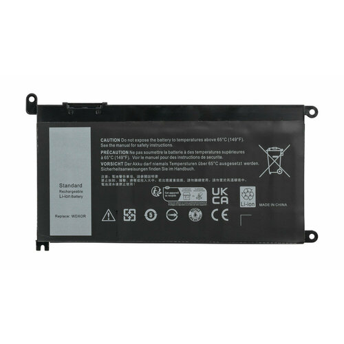 Аккумулятор / батарея WDX0R для Dell Vostro 5568, Inspiron 15 5565, 15-5538, 15-7560, 13-7368, 15 5567 P66F и др / 11,4V 3700mAh 42Wh аккумуляторная батарея pitatel bt 1247 для ноутбуков dell inspiron 5570 17 5000 5767 vostro 5568 vostro 5471 wdx0r wdxor 3650мач