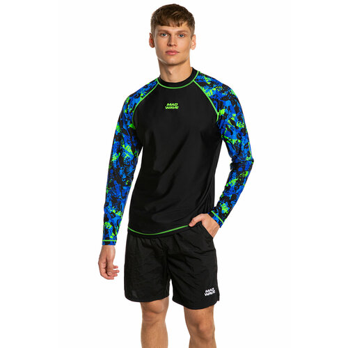 фото Рашгард mad wave longsleeves, размер 48, синий