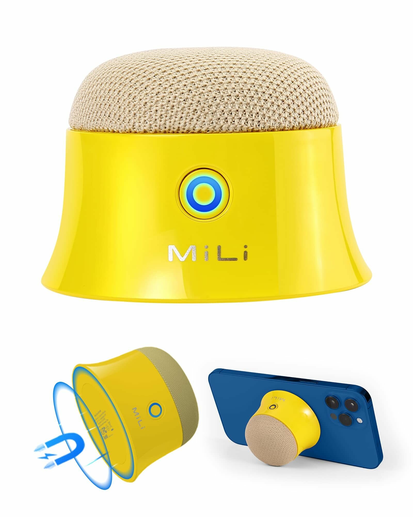 Портативная колонка MiLi Mag SoundMate Yellow