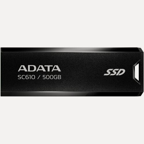 Изображение товара Внешний SSD диск Adata SC610 USB-A 3.2 Gen 2 500GB черный-красный (SC610-500G-CBK/RD)