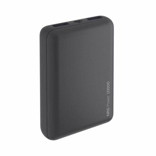 Внешний аккумулятор Deppa NRG Power 10000mAh, 2.1A, 2xUSB, черный внешний аккумулятор deppa nrg power 10000 mah компактный серый