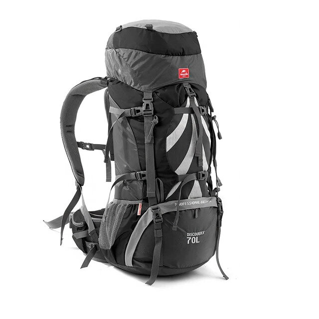 Рюкзак походный туристический Naturehike Discovery 70 L Черный Новая версия