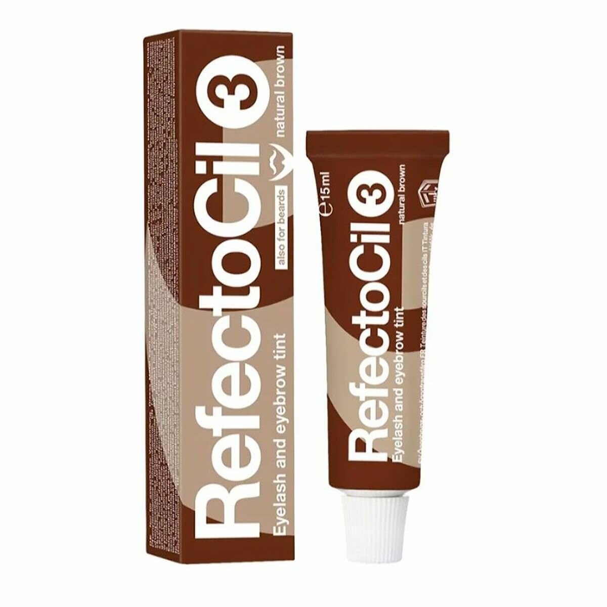 фото Краска для ресниц бровей бороды коричневая RefectoCil