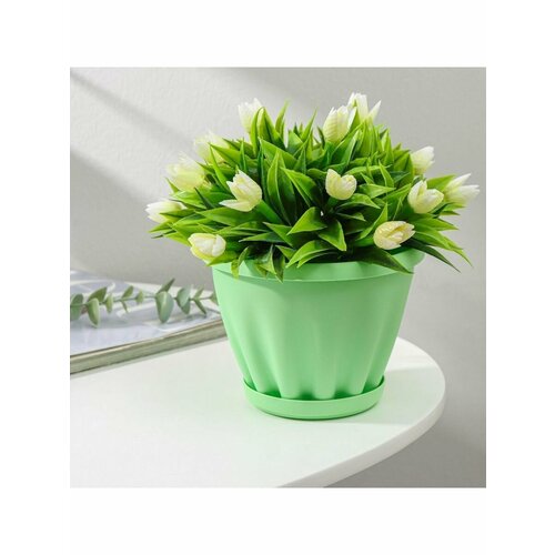 Горшки для цветов авиор зеленый 436₽