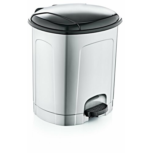 Бак для мусора Lotus HobbyLife 11,5 литров с крышкой и педалью, из пластика