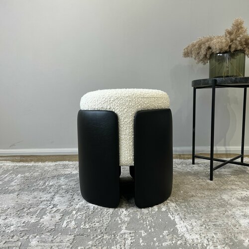 Пуф для дома букле и искусственная кожа Mebel Made 9900₽