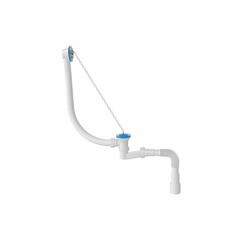 Сифон для ванн с переливом и пробкой BathMaster BM0303SP