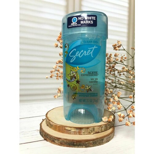 Secret, прозрачный гель-дезодорант аромат ванили va va 76г secret anti perspirant deodorant invisible solid unscented 2 60