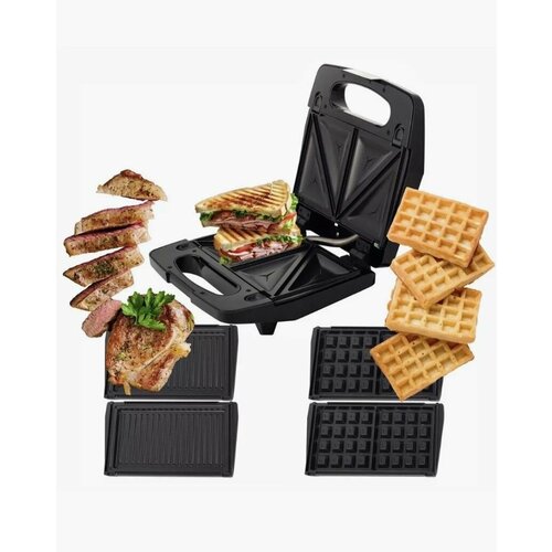 Мультипекарь со съемными пластинами 3 в 1 вафельница и гриль 472000₽