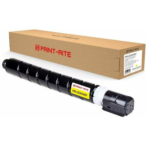 Картридж Print-Rite PR-CEXV49Y для IR C3320/C3320i/C3325i/C3330i/C3500/C3520i MFP/C3525i MFP/C3530i MFP 19000стр Желтый картридж лазерный print rite tfc874bprj pr cexv49bk black c exv49bk black черный 36000стр для canon ir c3320 c3320i c3325i c3330i c3500 c3520i mfp c3525i mfp c3530i mfp