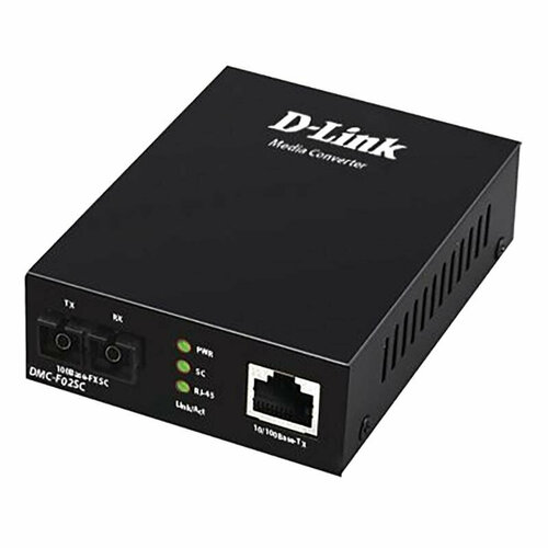 конвертер d link dmc f02sc fast ethernet twisted pair to fast ethernet multi mode fiber 2km sc media converter module dmc f02sc b1a Медиаконвертер D-Link, Twisted-pair to Multi-mode (2km, SC) (DMC-F02SC/B1A), 1517333