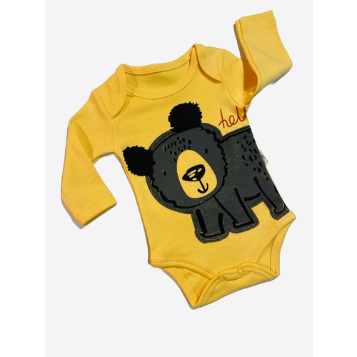 Боди By Murat Baby, размер 6 мес, мультиколор, желтый боди by murat baby детское на кнопках размер 86 18 мультиколор