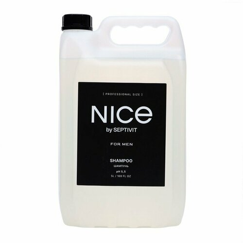 Шампунь для волос NICE by SEPTIVIT Для Всех Типов Волос FOR MEN, 5 л гель для душа nice by septivit for men 5000 мл