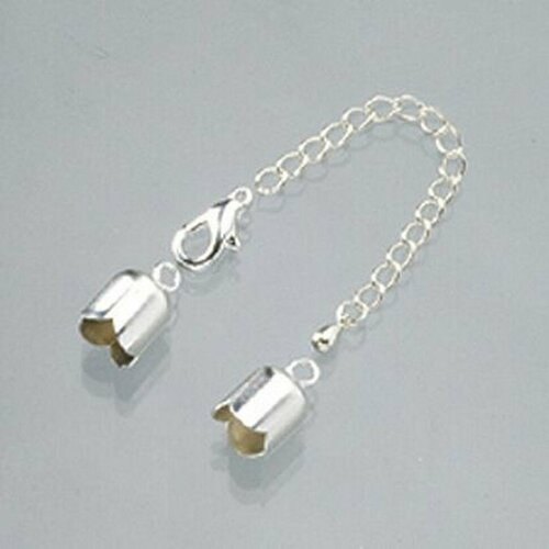 Застежка-карабин с цепочкой металлический серебристый тип тюльпан 6 мм 9742706 Efco 6 мм 499₽