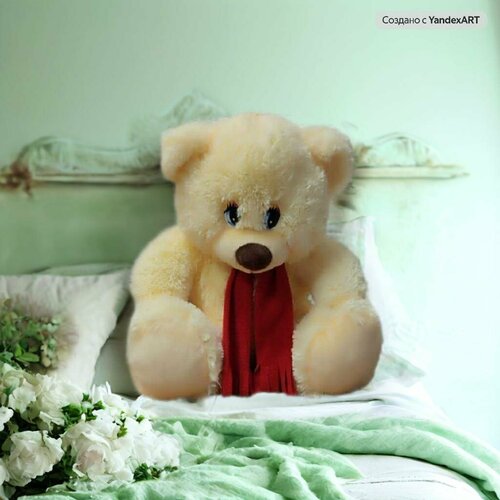 фото Медведь в шарфе 45 см в ассортименте (нижний новгород) нижегородская игрушка