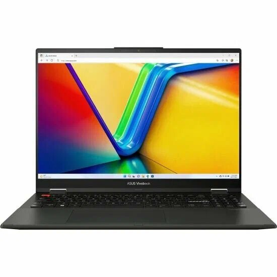 Ноутбук ASUS Vivobook S 16 Flip TP3604VA-MC102 16 (1920x1200) IPS сенсорный/Intel Core i3-1315U/8ГБ DDR4/512ГБ SSD/UHD Graphics/Без ОС черный (90NB105