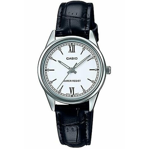Наручные часы CASIO, черный, серебряный наручные часы casio ltp v005gl 7budf