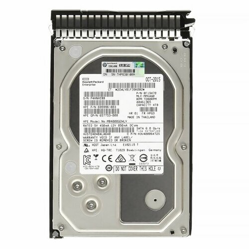 Жесткий диск HP H3U40006472S 4Tb 7200 SATAIII 3.5 HDD жесткий диск hp mb4000geqnh 4tb 7200 sataiii 3 5 hdd