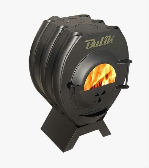 фото Печь отопительная дровяная длительного горения Bulik 100 стекло