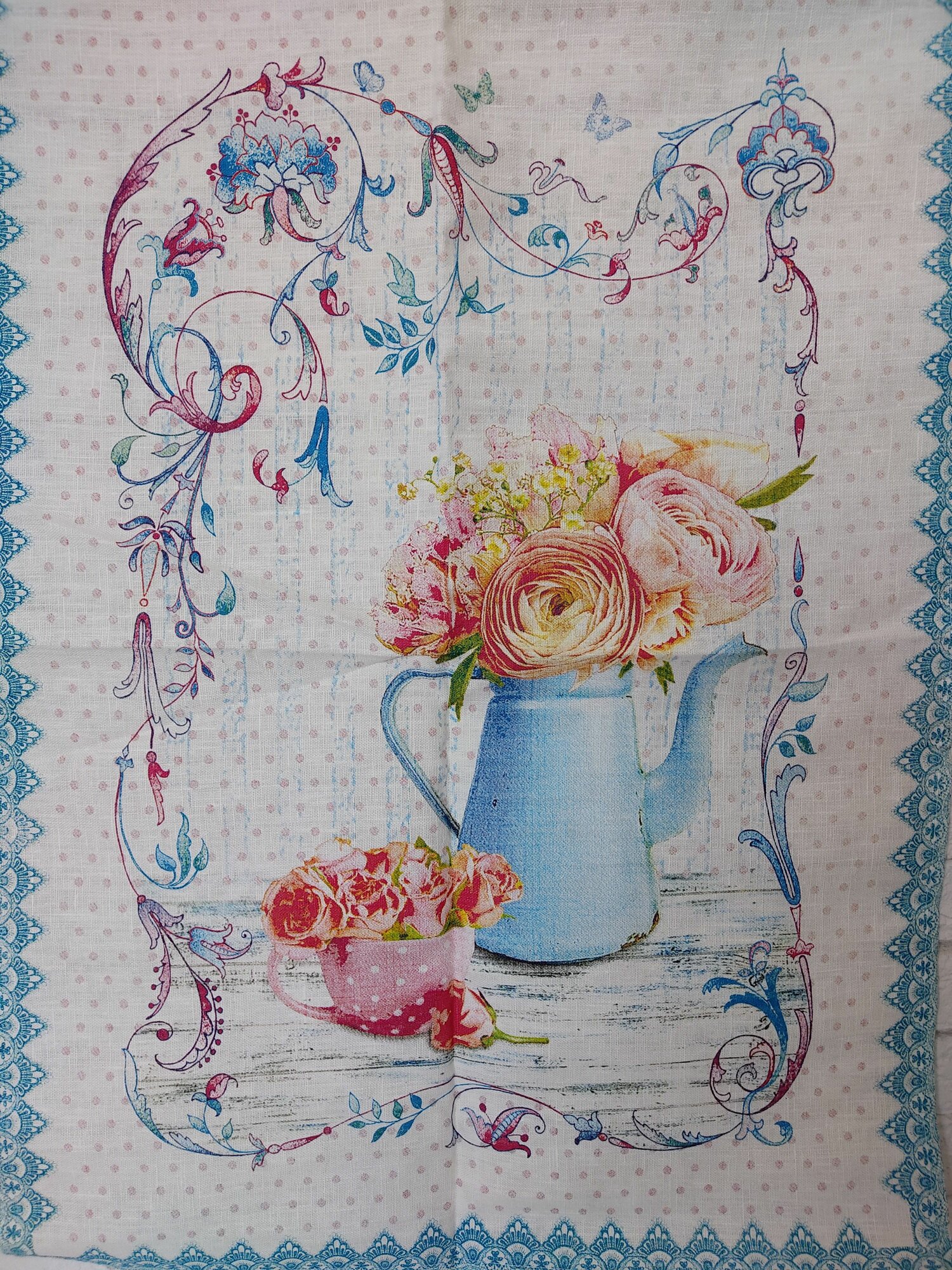 фото Набор льняных полотенец Романтика