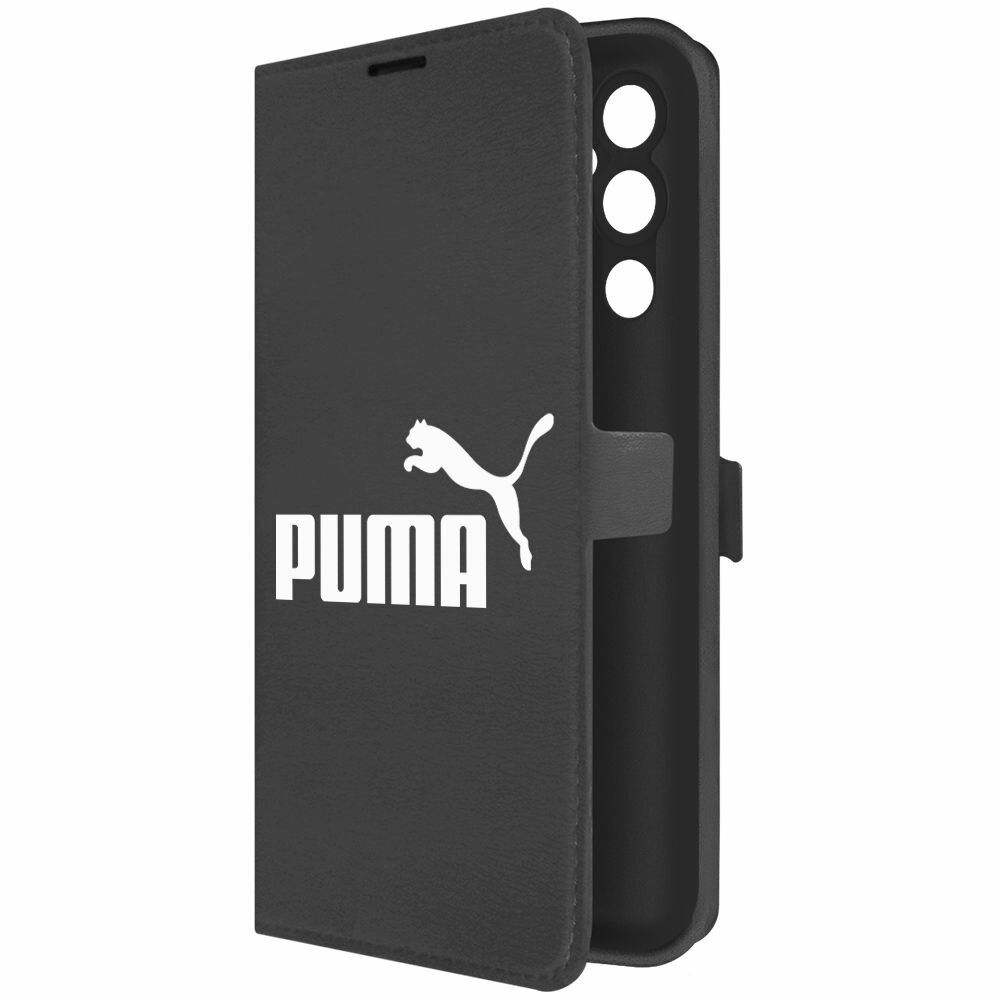 Чехол-книжка Krutoff Eco Book для TECNO Pova 4 Puma (Пума) (черный)