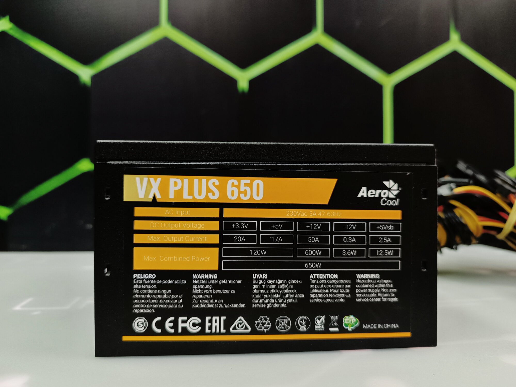 Блок питания Aerocool VX PLUS 650W ATX