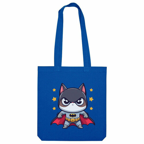 Сумка шоппер Us Basic, синий сумка кот супергерой бежевый
