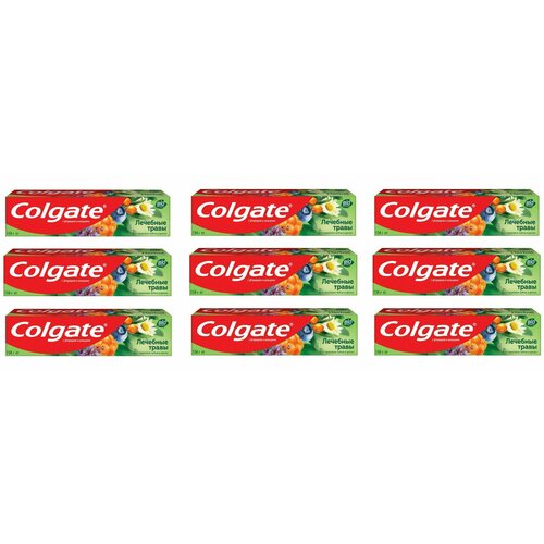 Colgate Зубная паста Лечебные Травы, 100 мл, 9 шт зубная паста colgate лечебные травы 1 шт