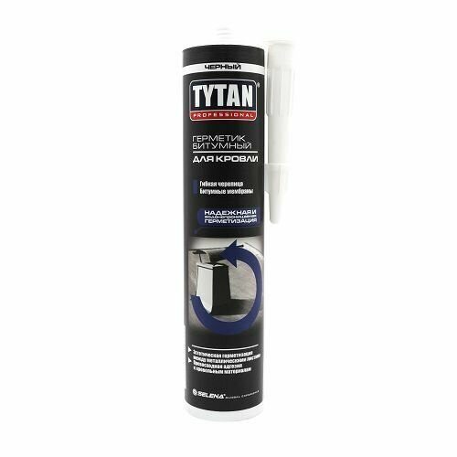 Герметик битумный для кровли -5C до +35C TYTAN PROFESSIONAL герметик битумный tytan professional для кровли 310мл черный арт 17690