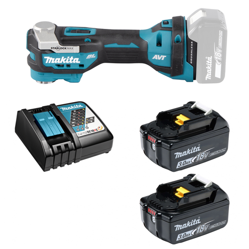 Мультитул для ремонтных и строительных работ Makita DTM52RF2 (18V, 2x3.0Ah, Li-Ion)