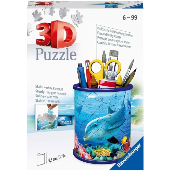 Пазл 3D Ravensburger 11176 Подставка для карандашей и ручек. Подводный мир, 54 эл.