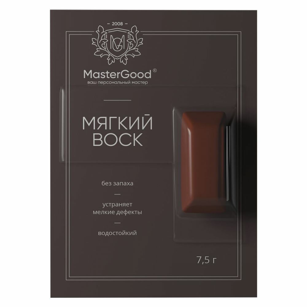 Мягкий Воск Master Good 7.5гр Натуральный Дуб для Деревянных Ламинированных Пластиковых Поверхностей / Мастер Гуд.