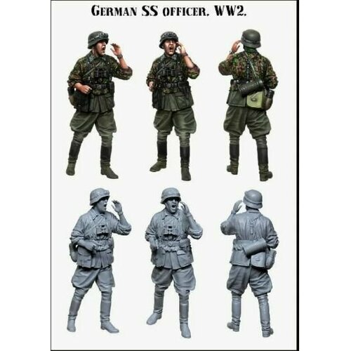 EM-35174 - German SS officer . WW2 фигура для моделирования Evolution miniatures масштаб 1/35 guda b008 off ww2 wwii german heer m28 officer gabardine dress tunic jacket ii