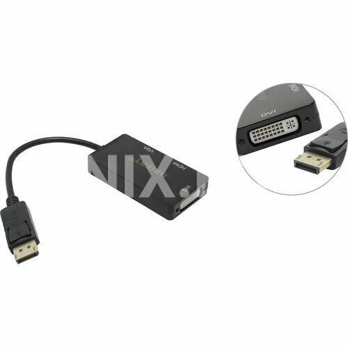 Переходник DisplayPort -> HDMI/DVI/VGA Orient C309