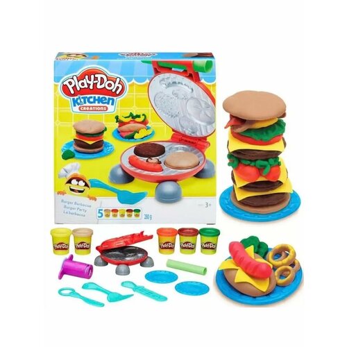Пластилин набор для лепки Бургерная плей до