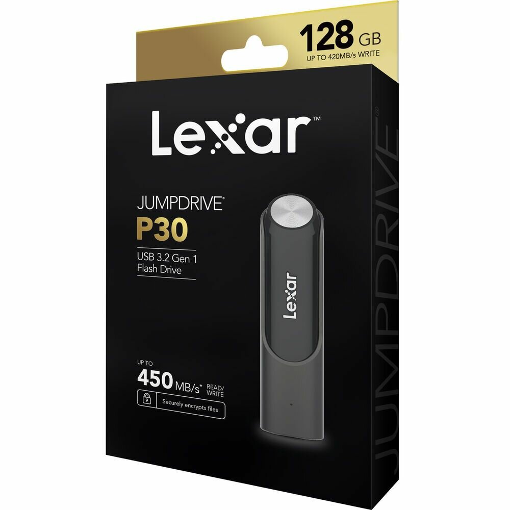 Металлический USB флеш-накопитель Lexar JumpDrive P30 128 ГБ