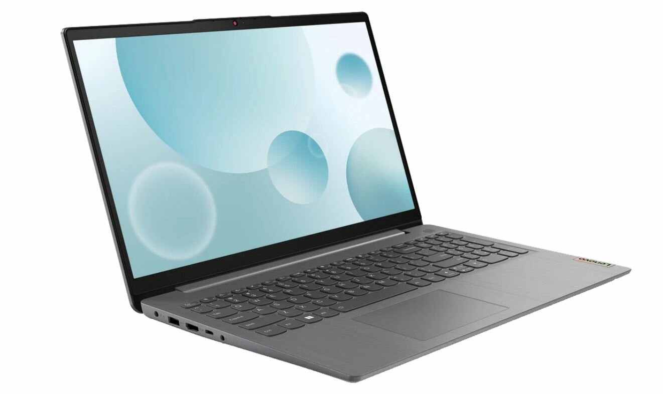 15.6" Ноутбук Lenovo, Intel Core i5-1235U (1.3 ГГц), RAM 8 ГБ, SSD, 512 ГБ, Intel Iris Xe Graphics, Windows 11Pro, (82RK00EVRK), серый