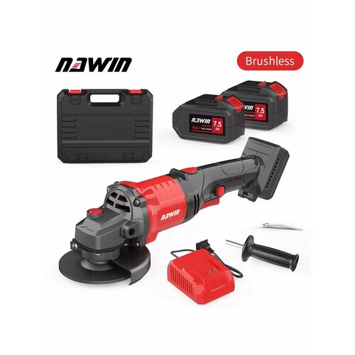 125 мм Угловая шлифовальная машина 20 В (7,5ah x 2)