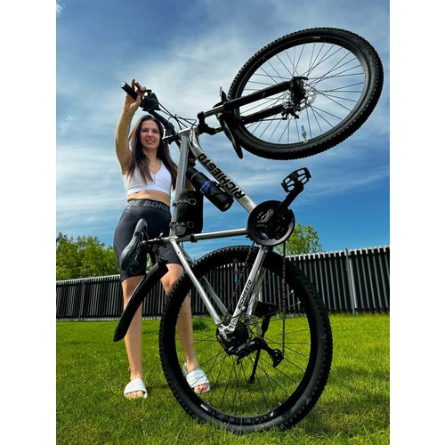 Велосипед горный RICHIESTO 29 Алюминиевая рама 21 Взрослый Спортивный Унисекс серебристый 25900₽