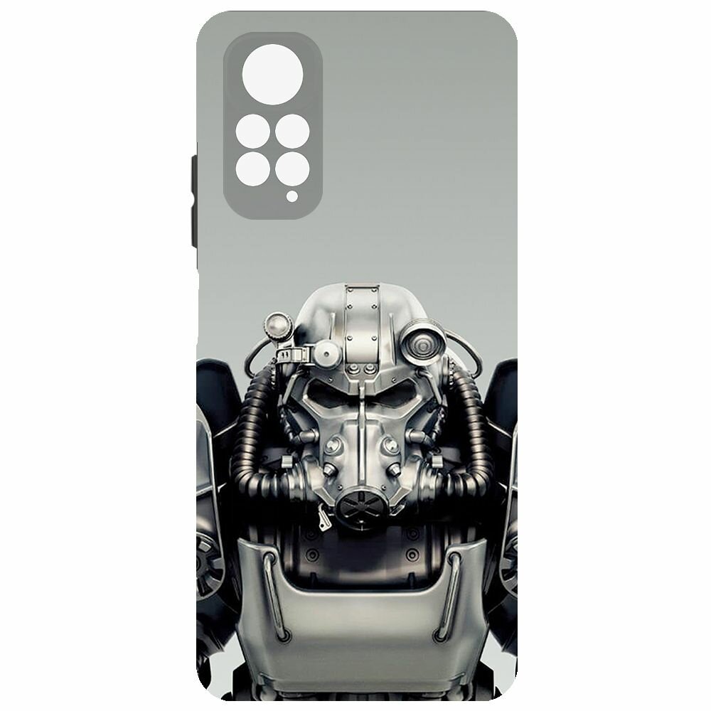 Чехол-накладка Krutoff Soft Case Фоллаут (Fallout) - Братство стали для Xiaomi Redmi Note 11 Pro черный