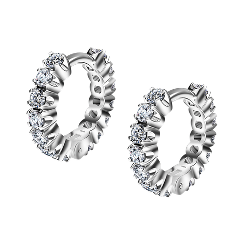 Серьги GOLDENGAL, размер 10 мм, бесцветный