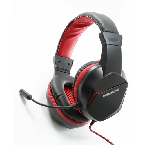 Игровые наушники Гарнитура BOROFONE BO104 Phantom 12m 35 мм Красно-черная 1099₽