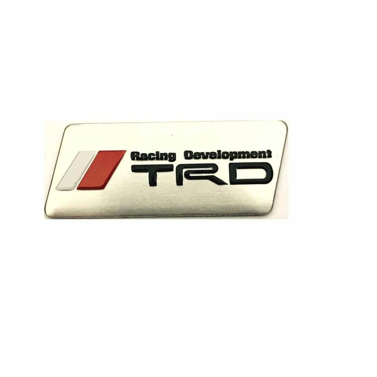 Табличка TRD хром маленькая